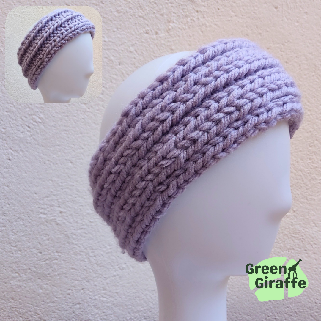 GG Chunky Headband, cozy and stylish winter accessory with warm knitted fabric.