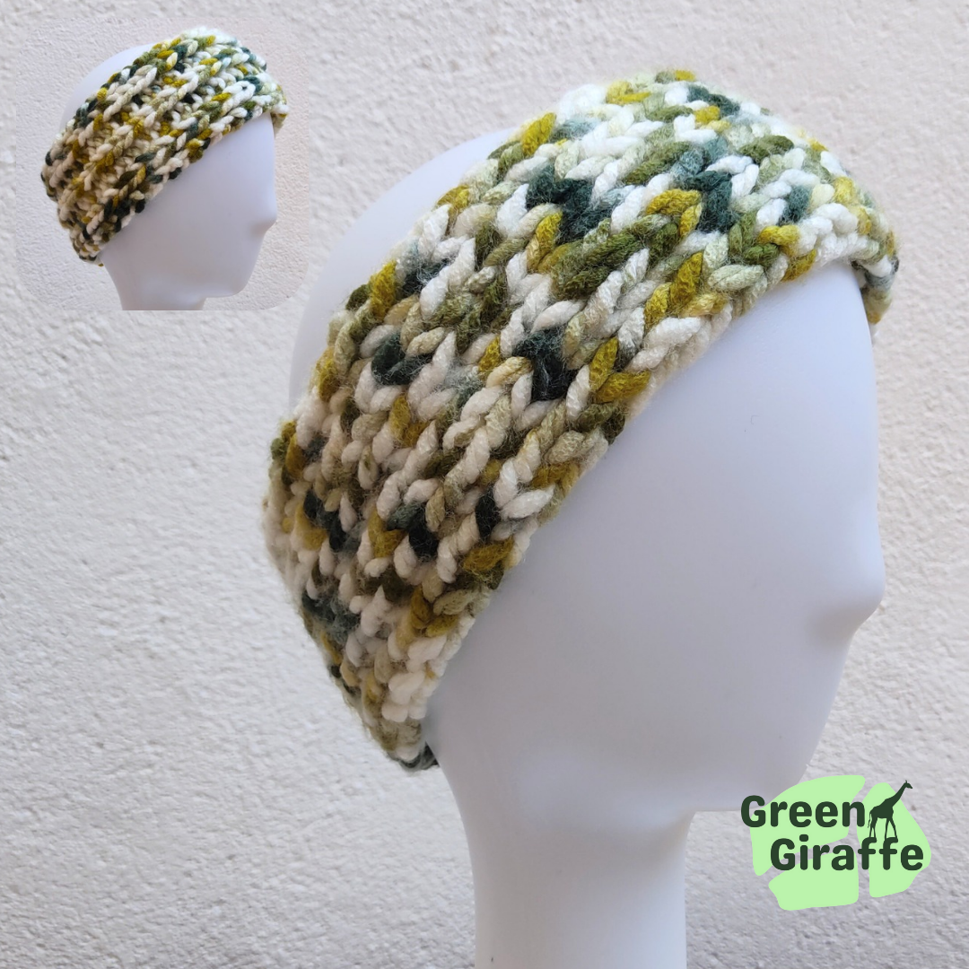 GG Chunky Headband, cozy and stylish winter accessory with warm knitted fabric.