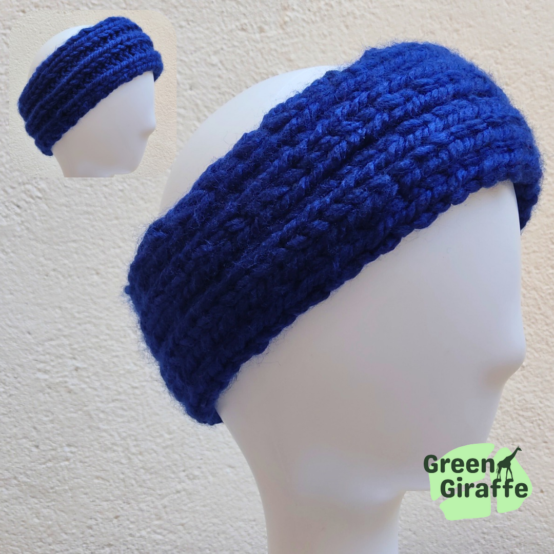 GG Chunky Headband, cozy and stylish winter accessory with warm knitted fabric.