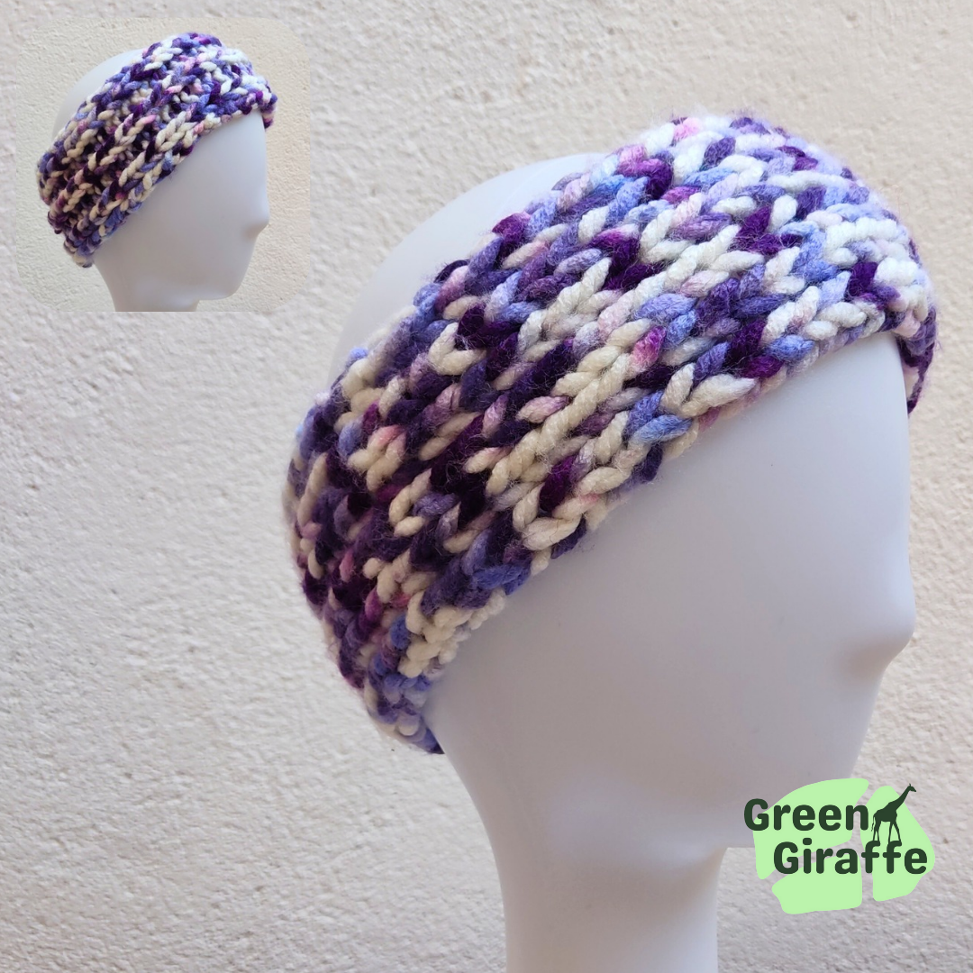 GG Chunky Headband, cozy and stylish winter accessory with warm knitted fabric.