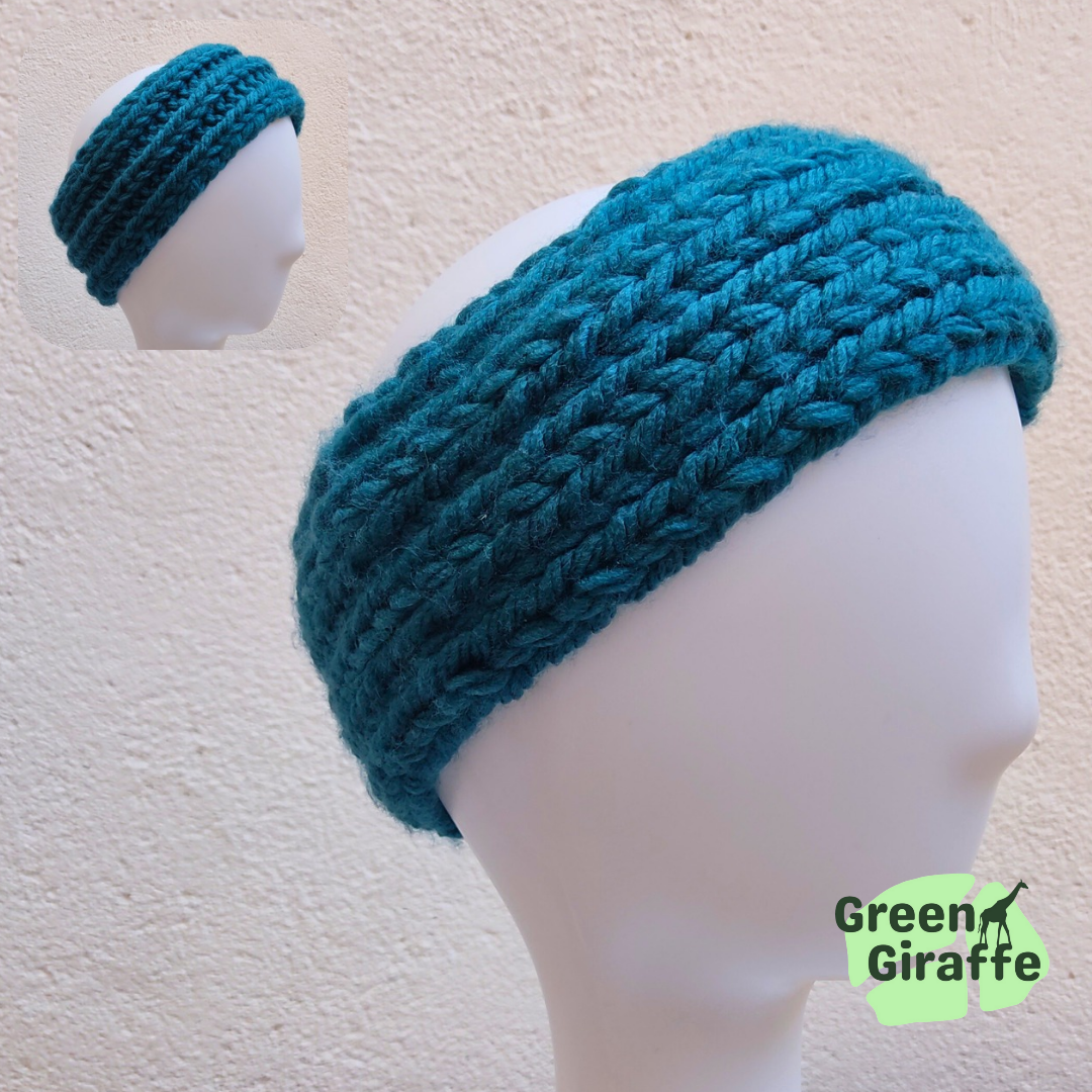 GG Chunky Headband | Cozy & Stylish for Winter - Green Giraffe