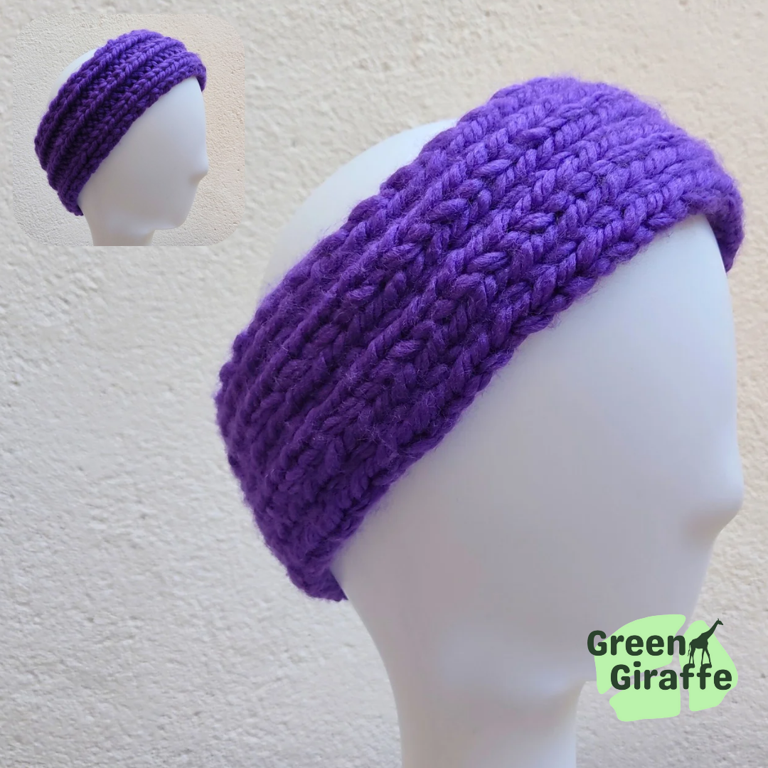 GG Chunky Headband, cozy and stylish winter accessory with warm knitted fabric.