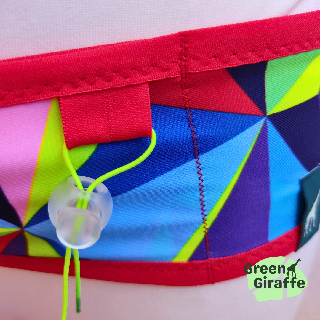 RunPouch Running Belt - Fragments | Dynamic & Sleek for Active Lifestyles - Green Giraffe