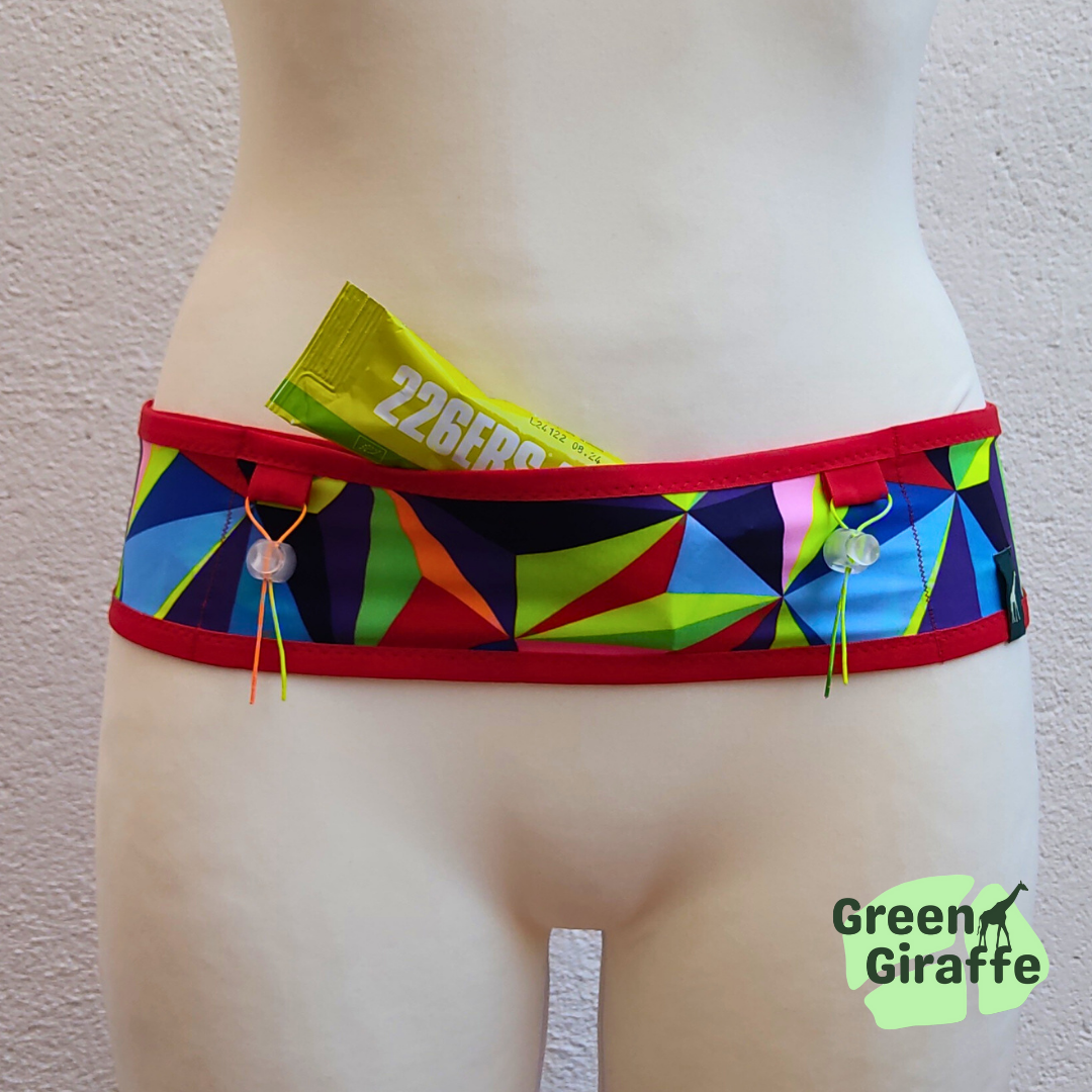 RunPouch Running Belt - Fragments | Dynamic & Sleek for Active Lifestyles - Green Giraffe