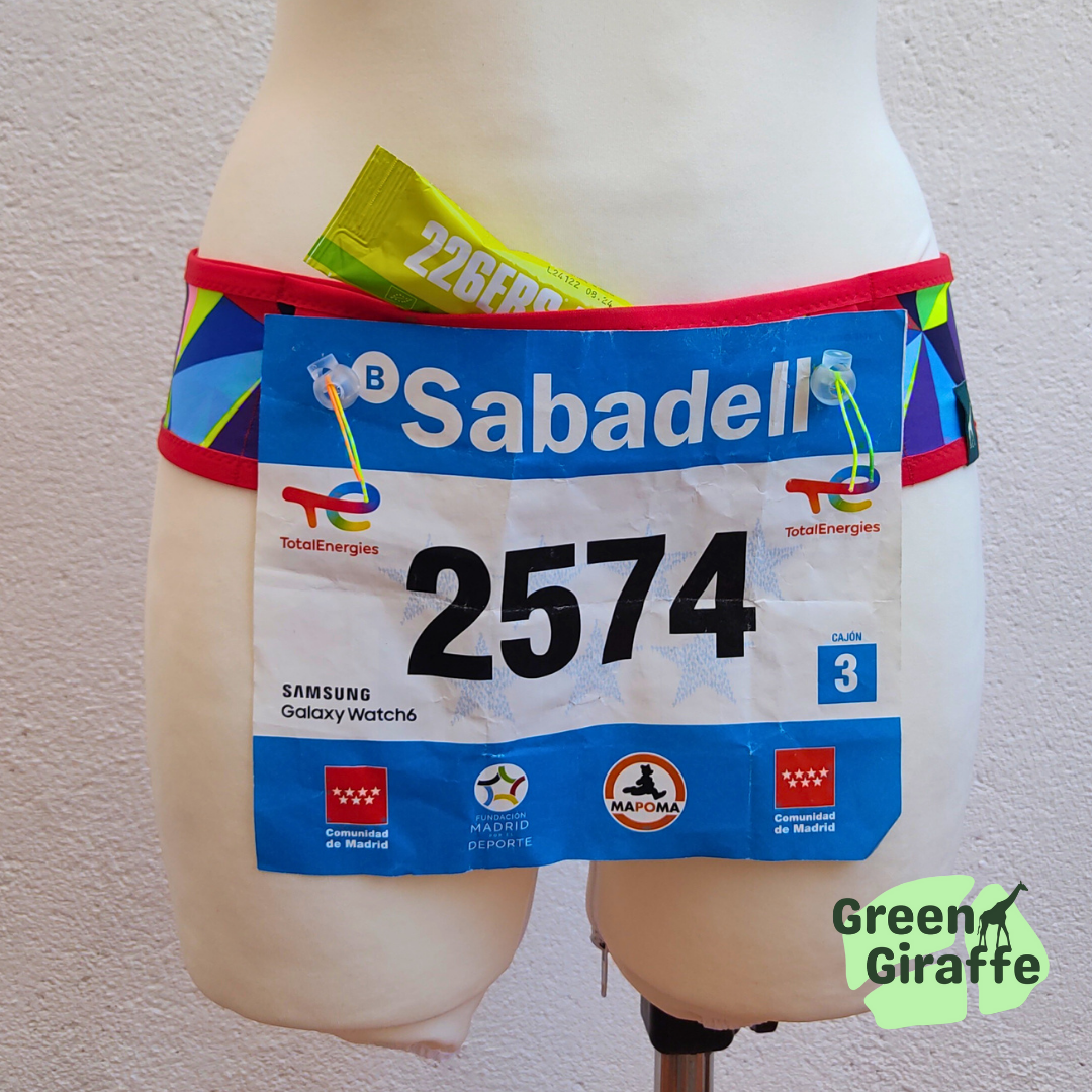 RunPouch Running Belt - Fragments | Dynamic & Sleek for Active Lifestyles - Green Giraffe