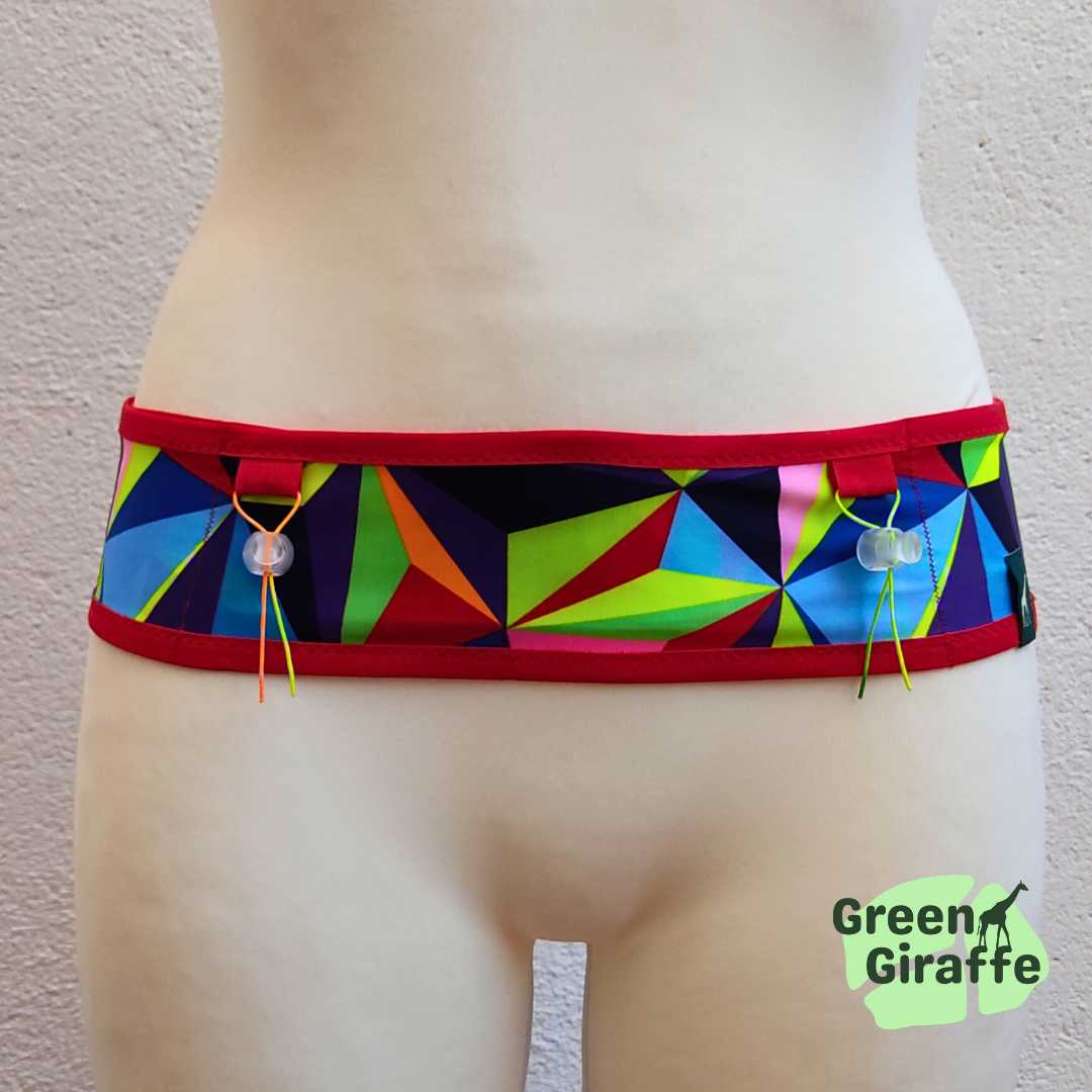 RunPouch Running Belt - Fragments | Dynamic & Sleek for Active Lifestyles - Green Giraffe