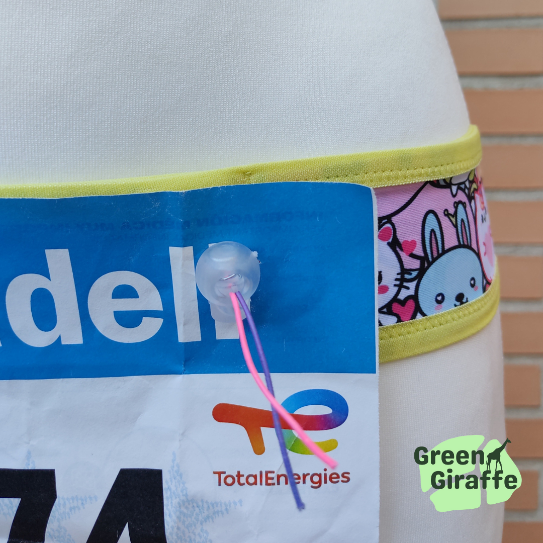 RunPouch Running Belt - Cuties - Adorable & Practical for Everyday Use - Green Giraffe