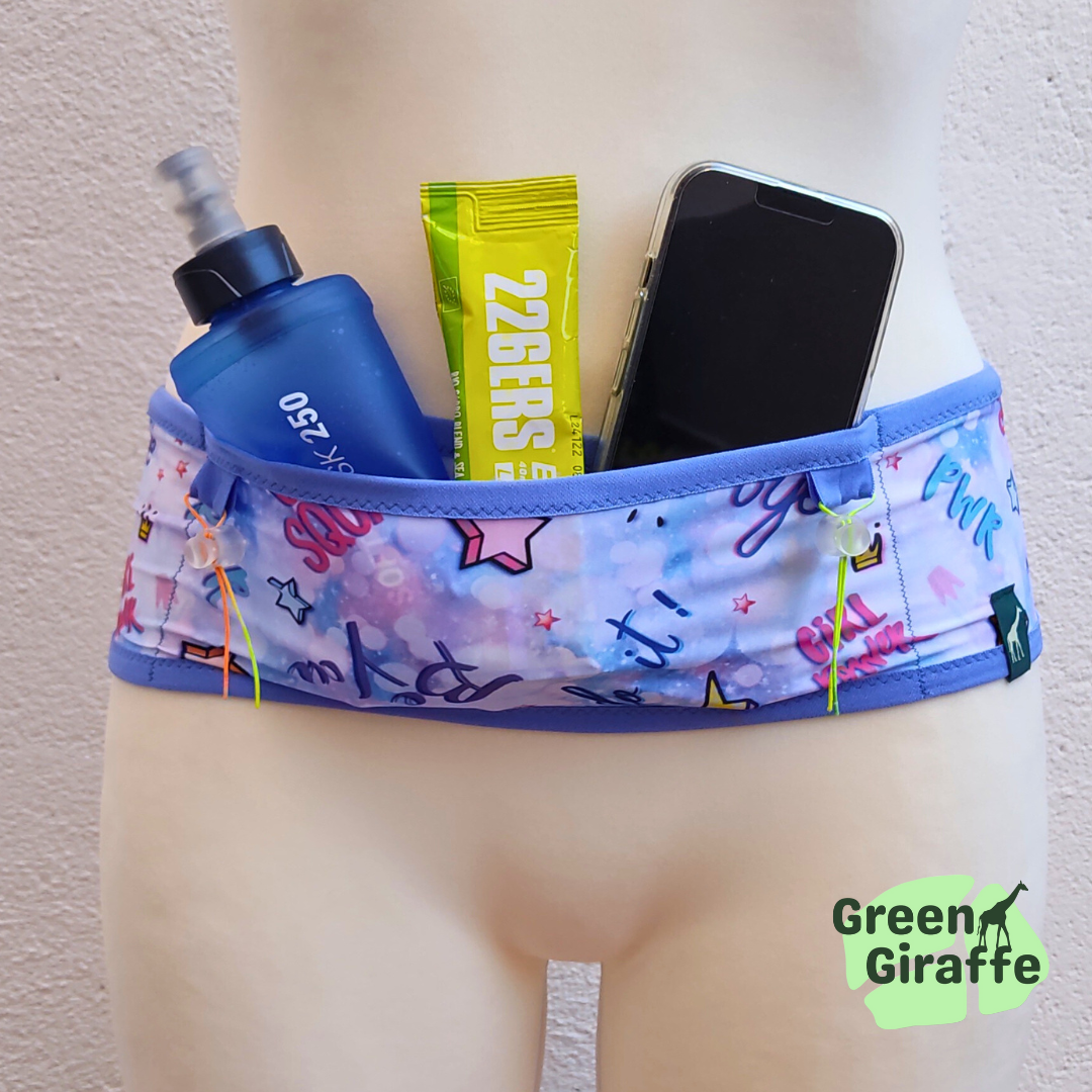 RunPouch Running Belt - Girl Power | Empowering & Stylish for Women - Green Giraffe