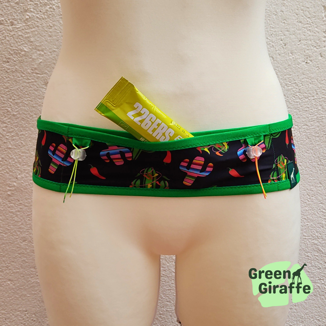 RunPouch Running Belt - Spicy | Bold & Energetic for Active Lifestyles - Green Giraffe