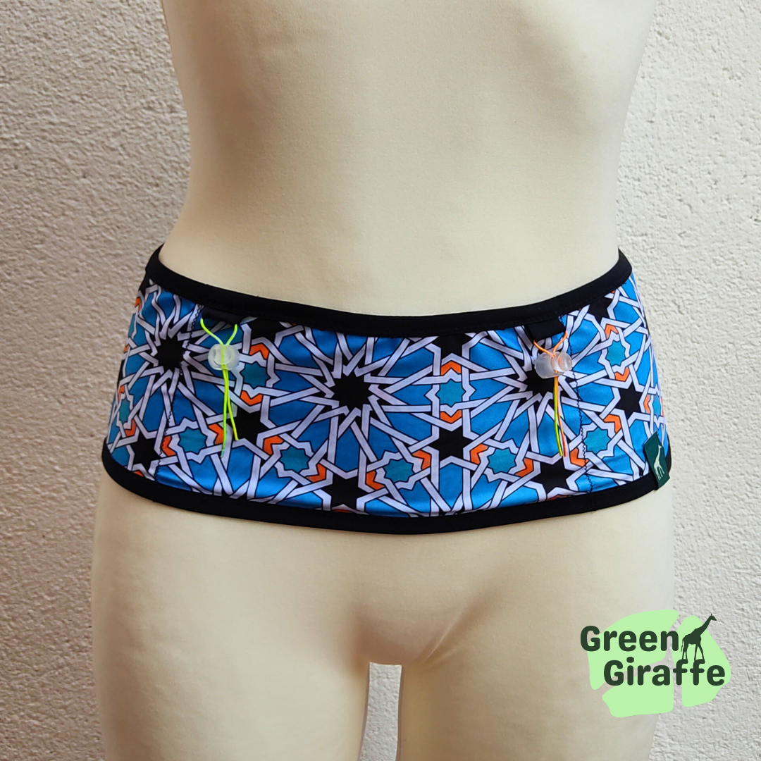 Casablanca: "RunPouch Running Belt - Casablanca, featuring a stylish pattern for secure running storage.