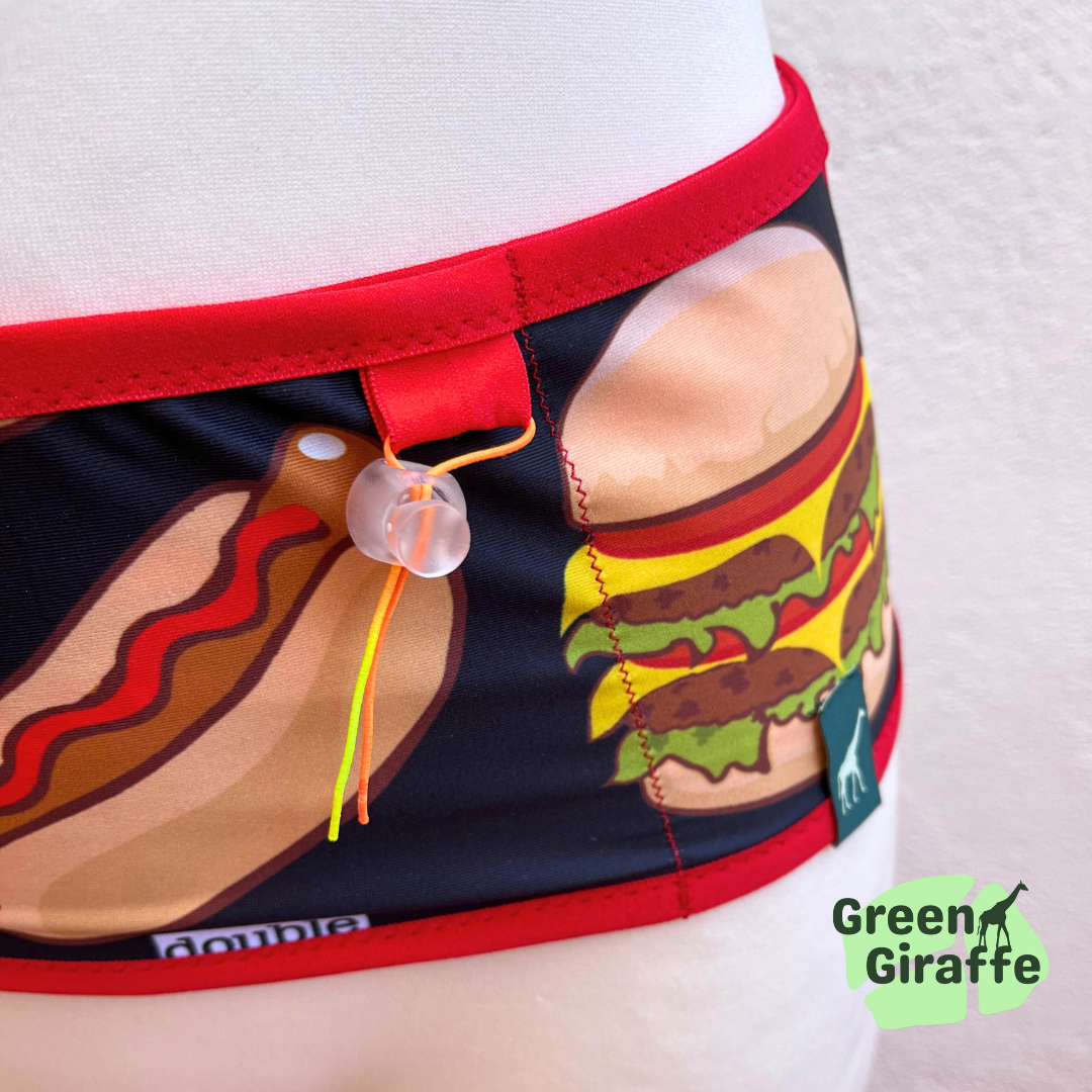 RunPouch Running Belt - Burgers - Green Giraffe