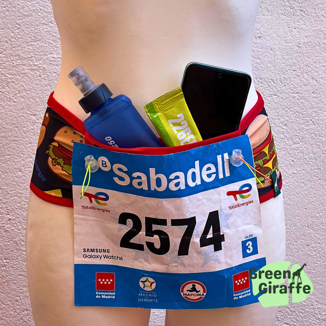 RunPouch Running Belt - Burgers - Green Giraffe
