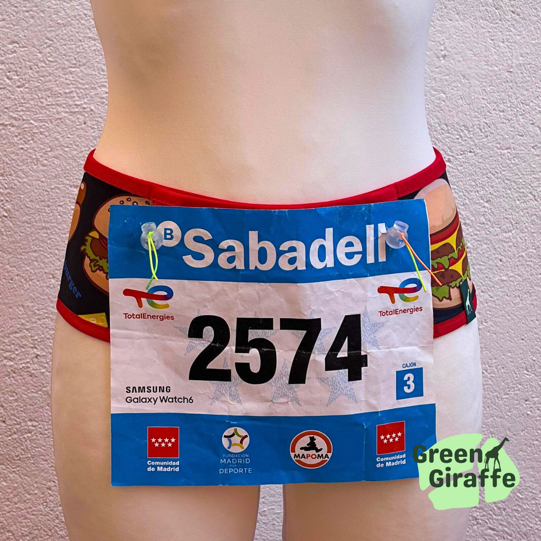 RunPouch Running Belt - Burgers - Green Giraffe