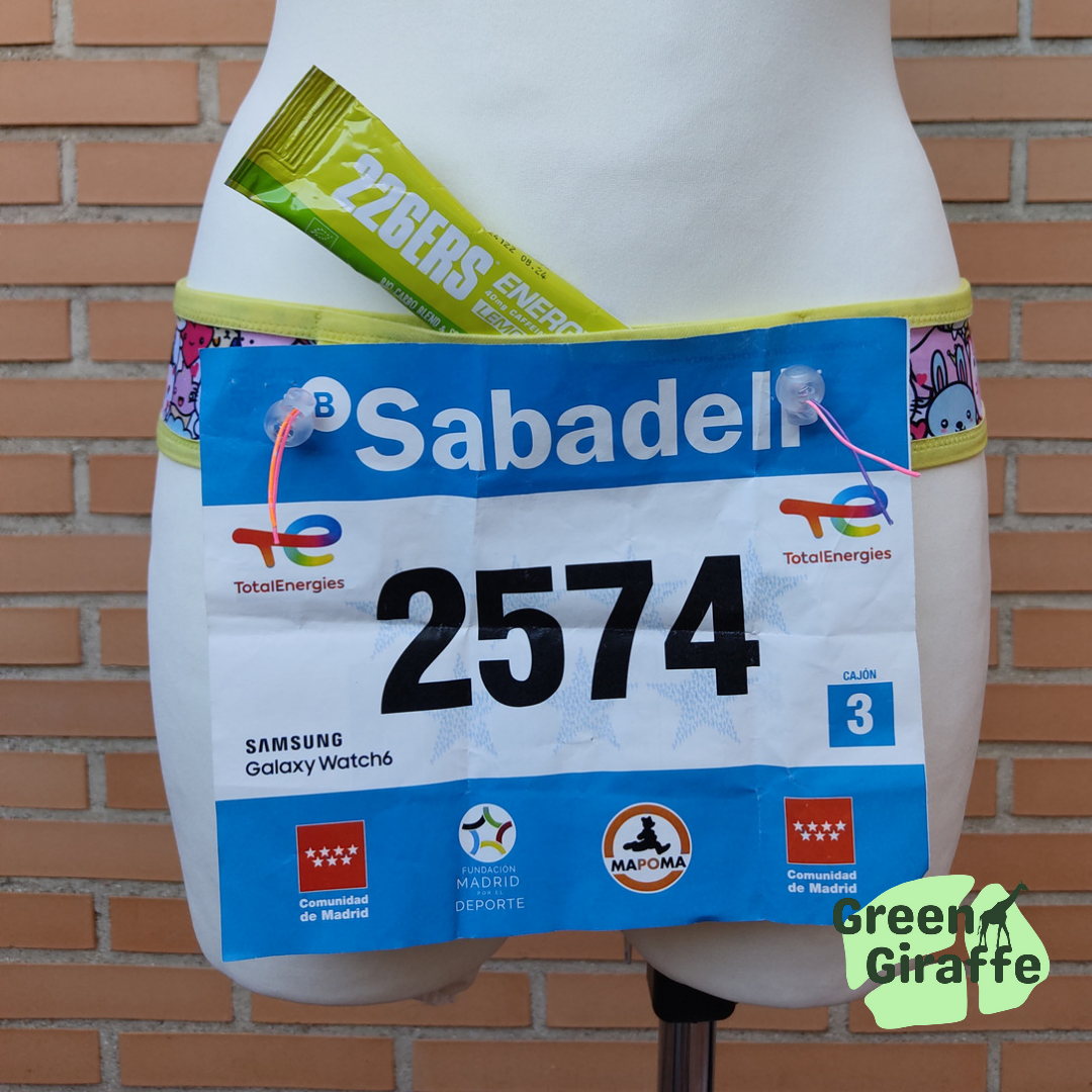 RunPouch Running Belt - Cuties - Adorable & Practical for Everyday Use - Green Giraffe