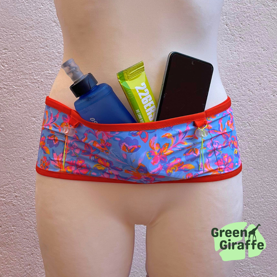 RunPouch Running Belt in Azelea, sleek design with secure storage for active use.