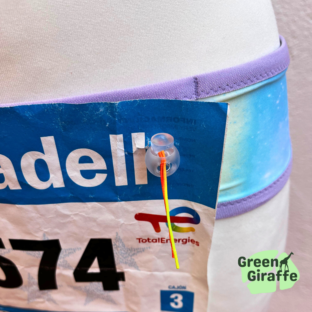 RunPouch Running Belt - Purple sherbet - Green Giraffe