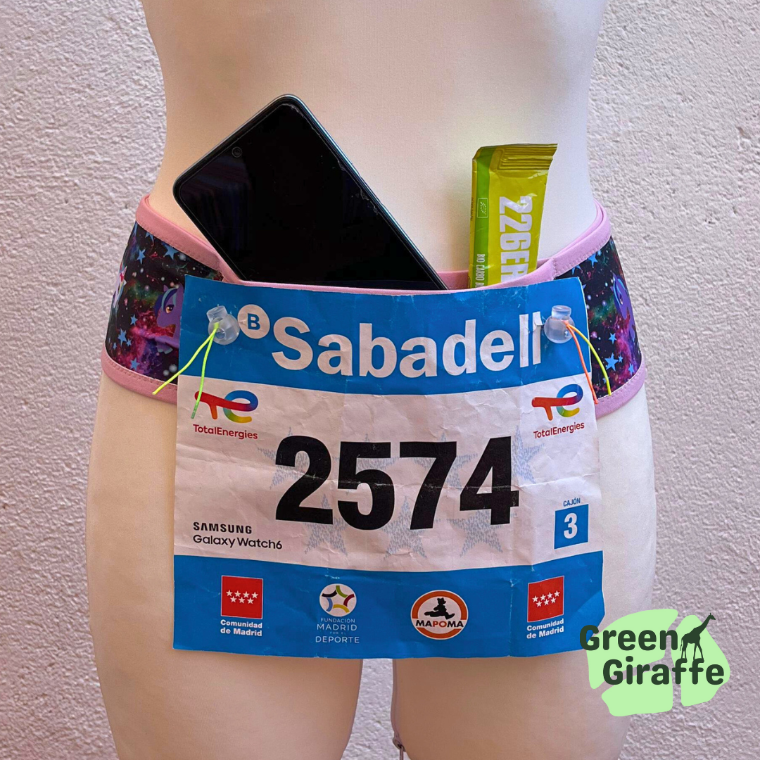 RunPouch Running Belt - Space Pony | Whimsical & Fun for Active Adventures - Green Giraffe