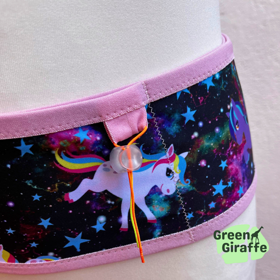RunPouch Running Belt - Space Pony | Whimsical & Fun for Active Adventures - Green Giraffe