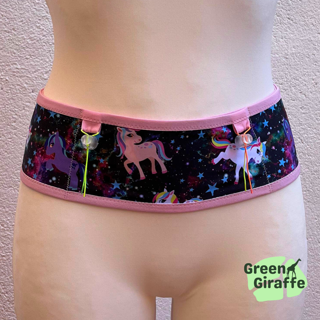 RunPouch Running Belt - Space Pony | Whimsical & Fun for Active Adventures - Green Giraffe