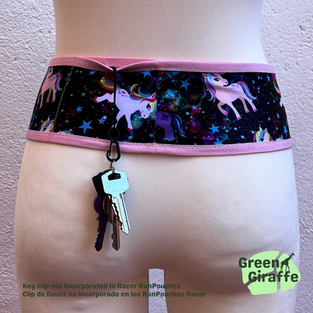 RunPouch Running Belt - Space Pony | Whimsical & Fun for Active Adventures - Green Giraffe