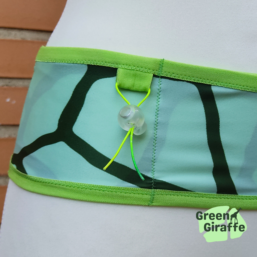 RunPouch Running Belt - Green Giraffe Original Design - Green Giraffe