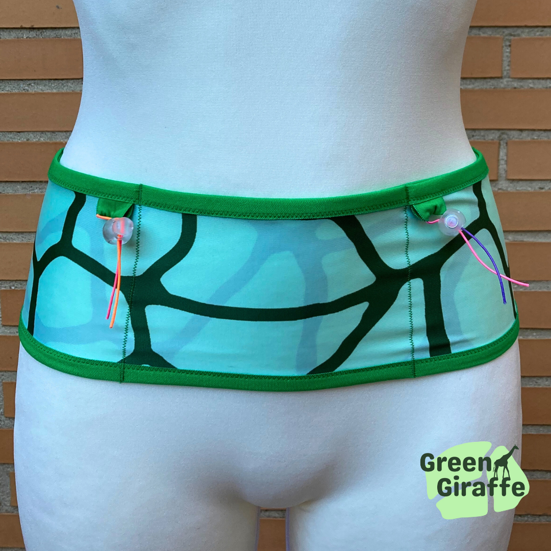 RunPouch Running Belt - Green Giraffe Original Design - Green Giraffe