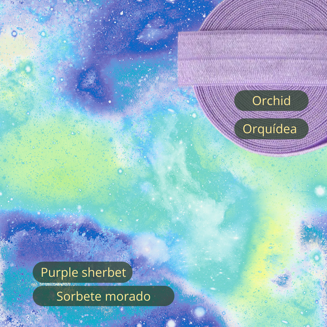 Arm Cozies - Purple sherbet - Green Giraffe