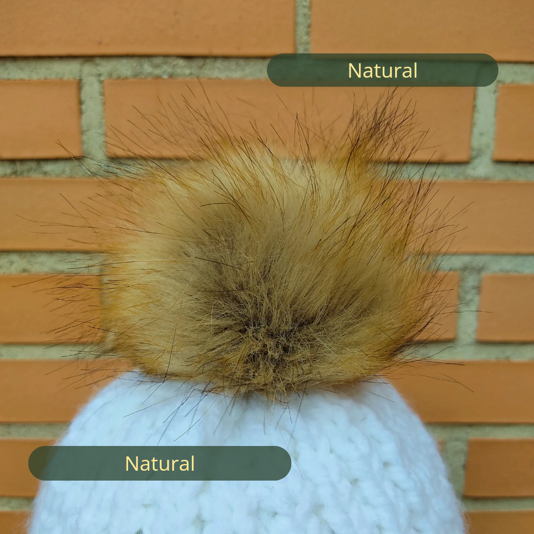 Natural brown coloured pompom