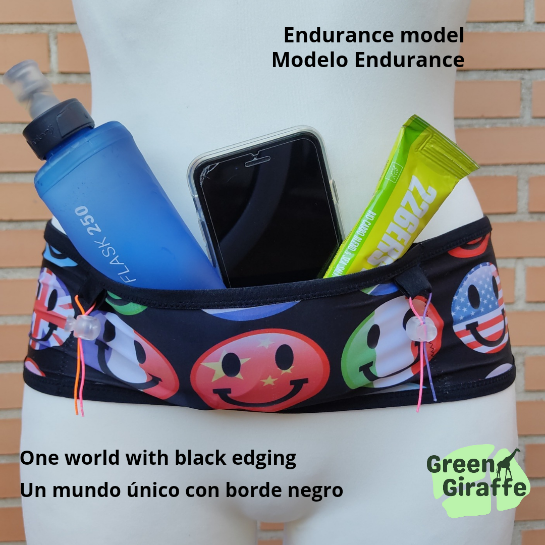 RunPouch Running Belt - One world - Green Giraffe