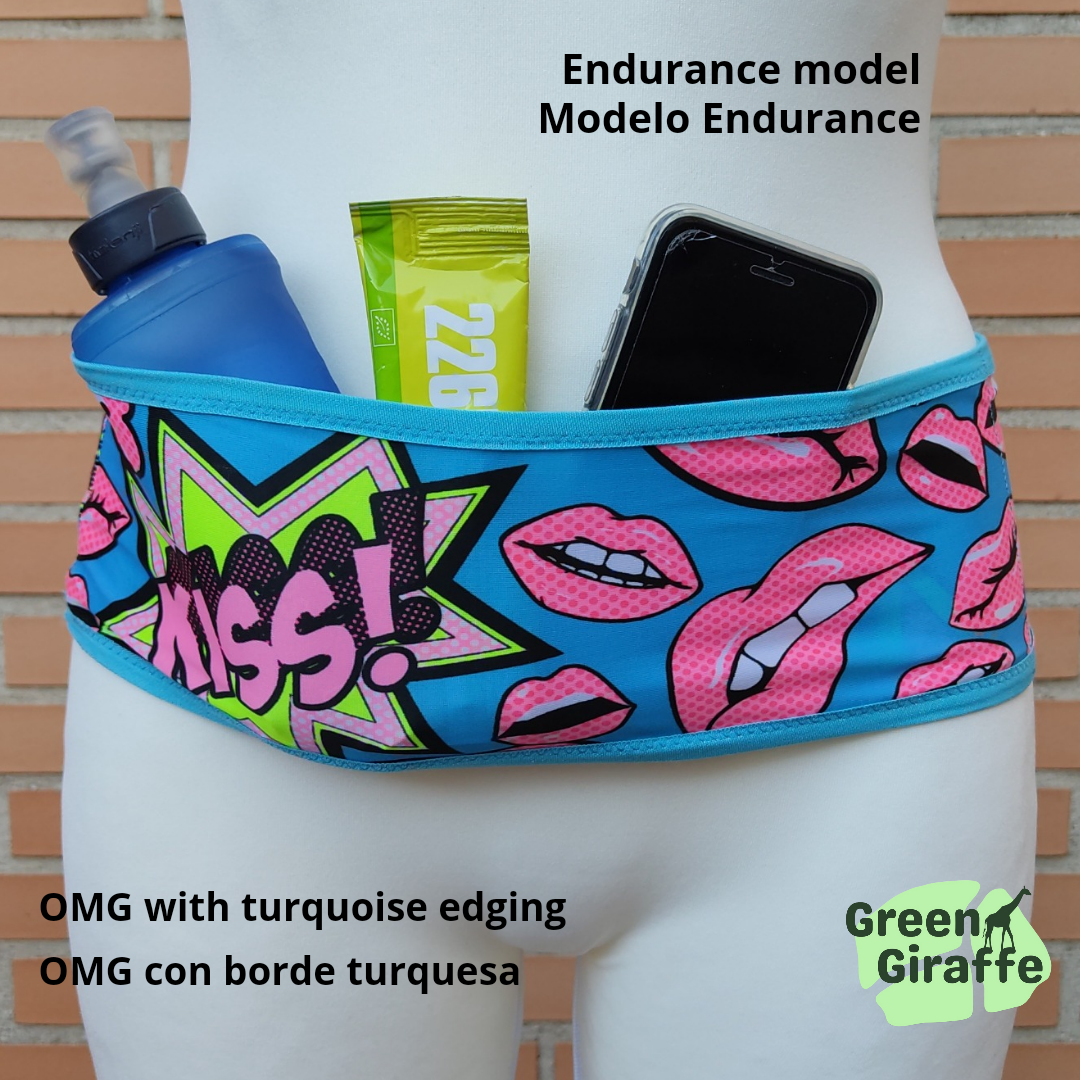 RunPouch Running Belt - OMG - Green Giraffe