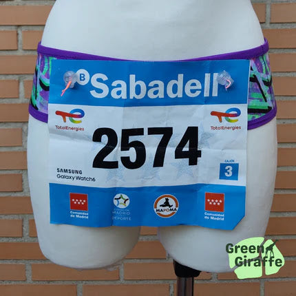 RunPouch Running Belt - Geometric | Modern & Versatile for Fitness Enthusiasts - Green Giraffe