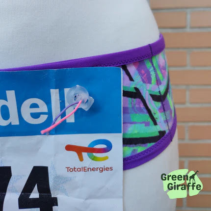 RunPouch Running Belt - Geometric | Modern & Versatile for Fitness Enthusiasts - Green Giraffe