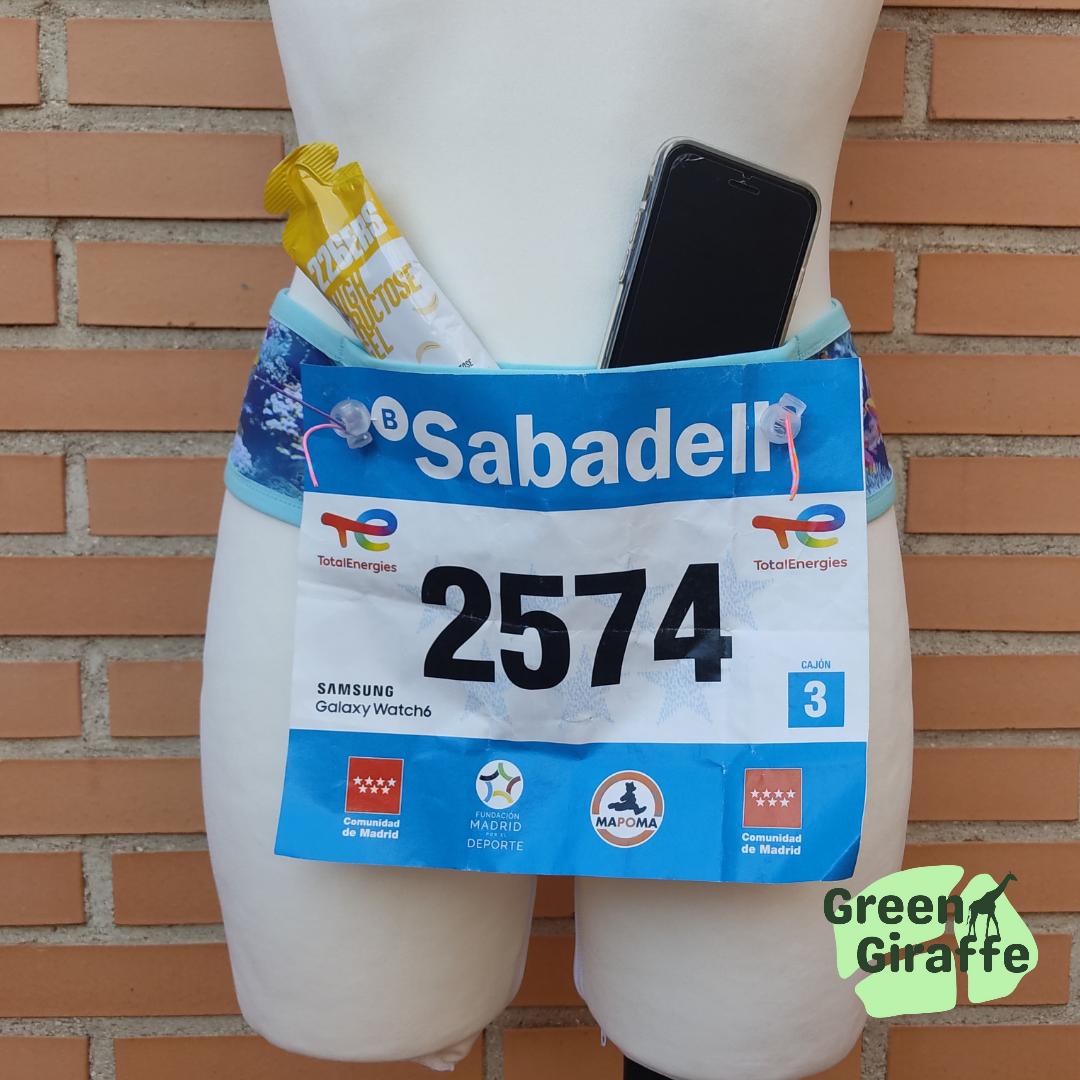 RunPouch Running Belt - Under the Sea | Marine-Inspired for Fitness Enthusiasts - Green Giraffe