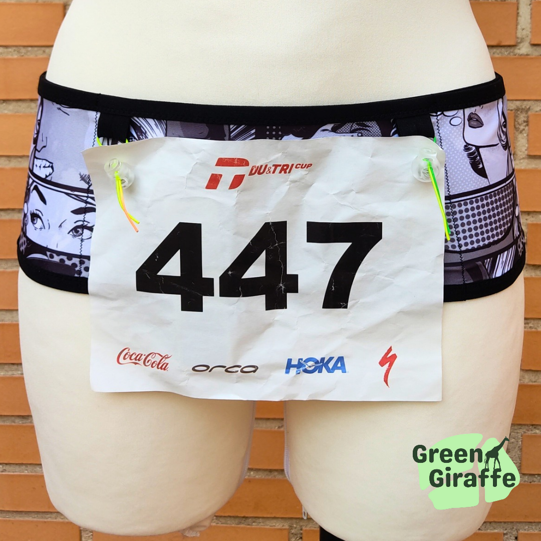 RunPouch Running Belt - Comic - Green Giraffe