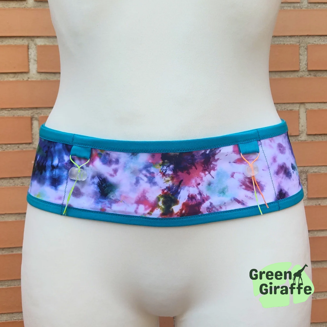 RunPouch Running Belt - Colour burst - Green Giraffe