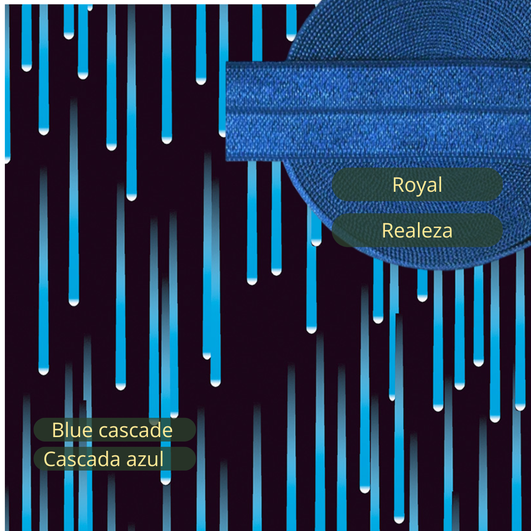 Arm Cozies - Blue cascade - Green Giraffe