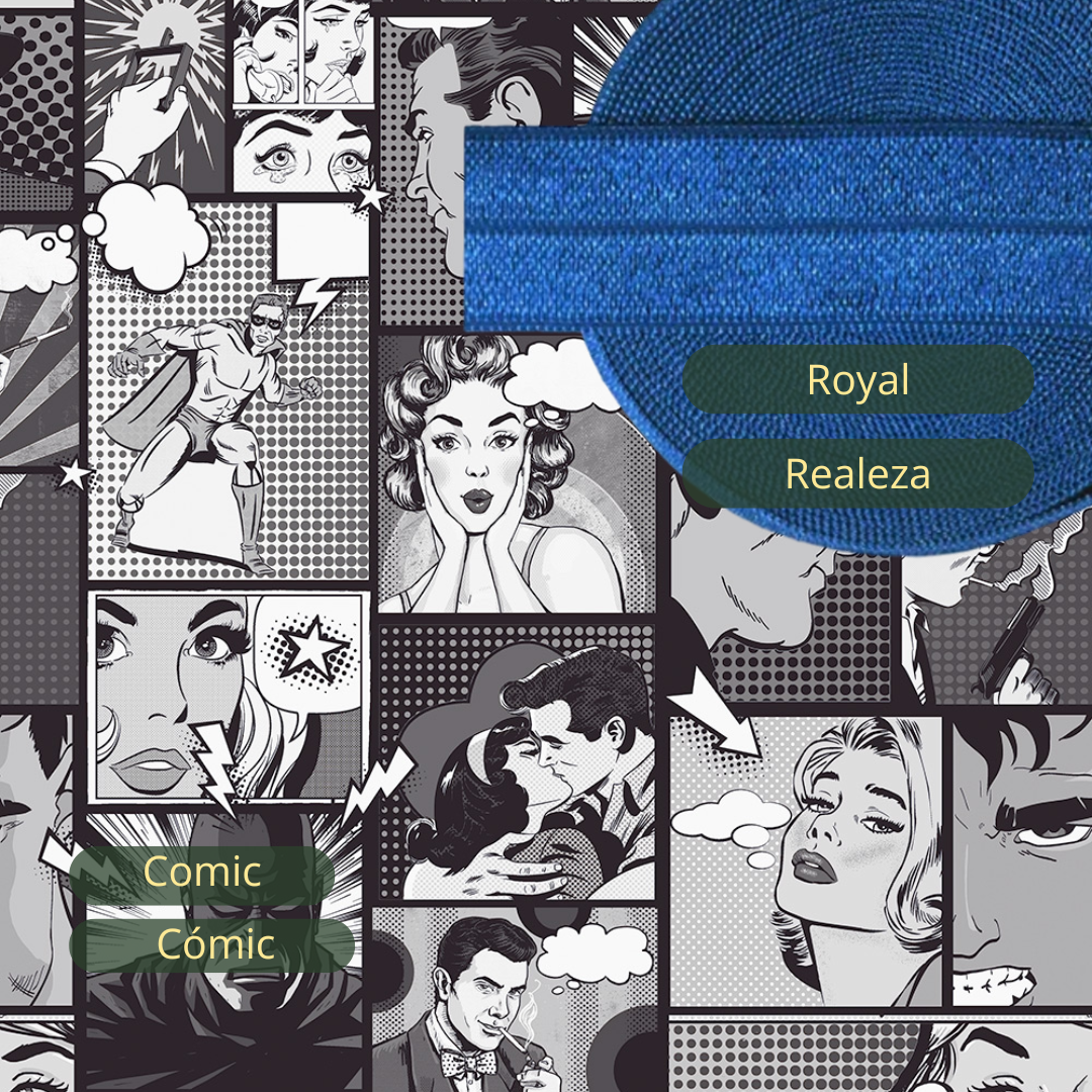 Comic Arm Cozies, fun comic book-themed design for an energetic workout vibe.