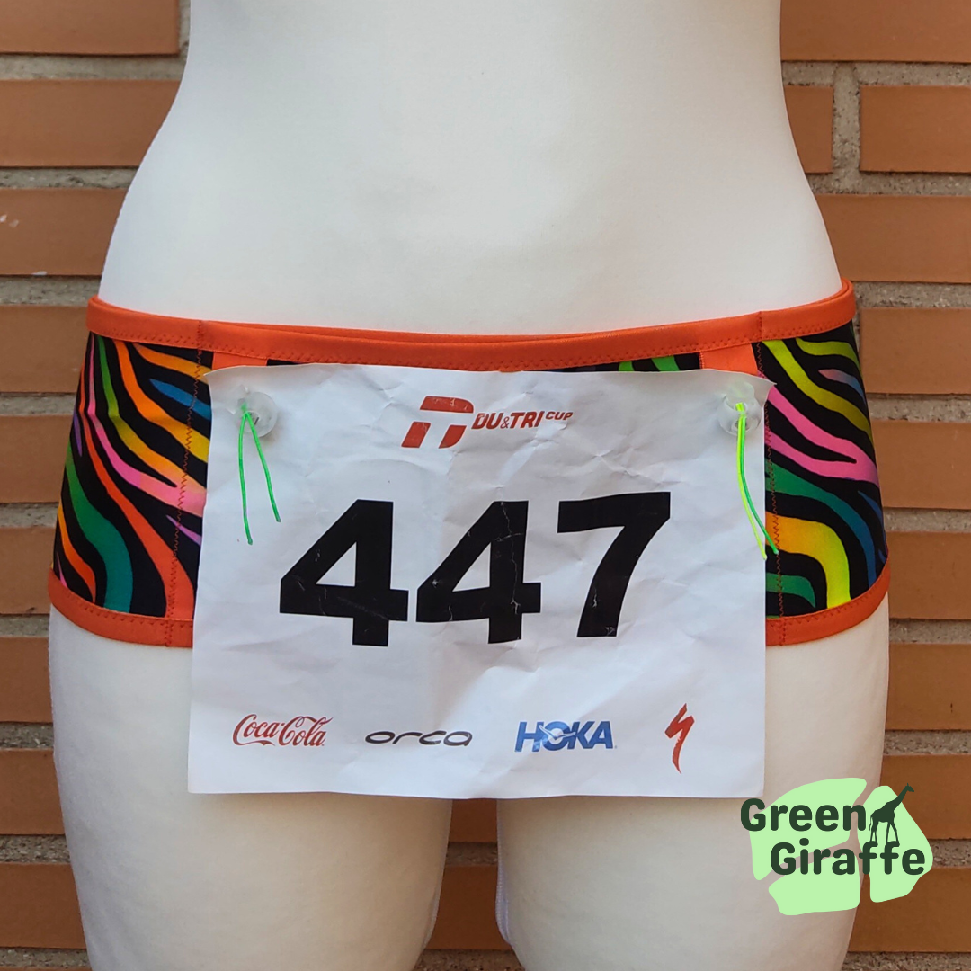 RunPouch Running Belt - Zebra fiesta - Green Giraffe