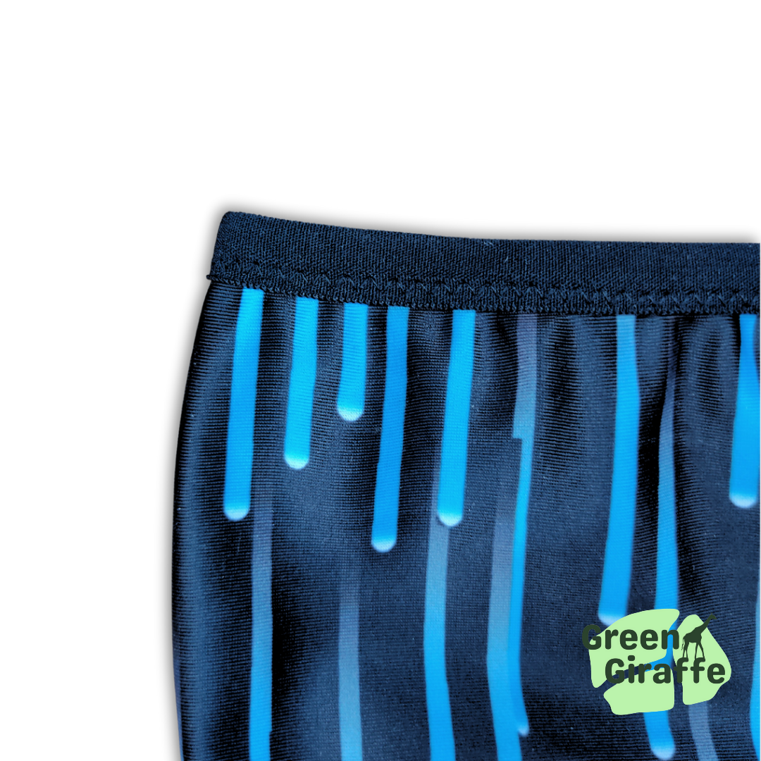 Arm Cozies - Blue cascade - Green Giraffe