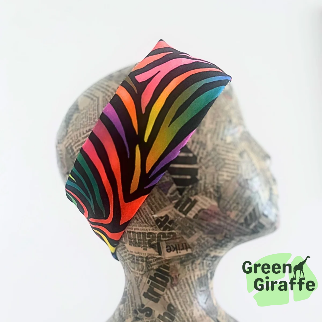 Tubular Headband | Versatile & Multifunctional for Sports - Green Giraffe