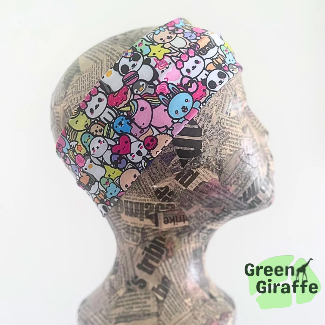 Tubular Headband | Versatile & Multifunctional for Sports - Green Giraffe