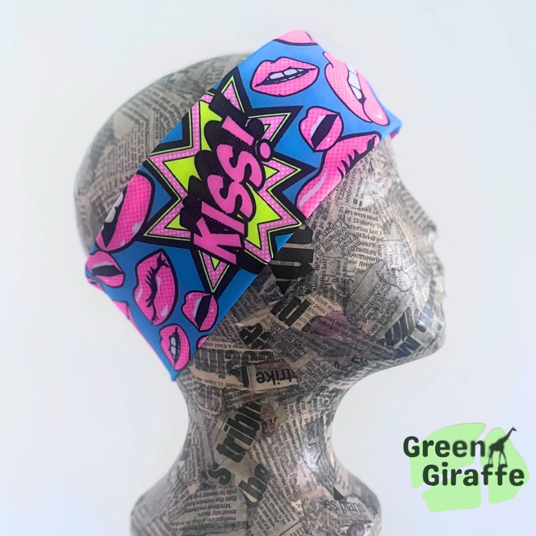 Tubular Headband | Versatile & Multifunctional for Sports - Green Giraffe