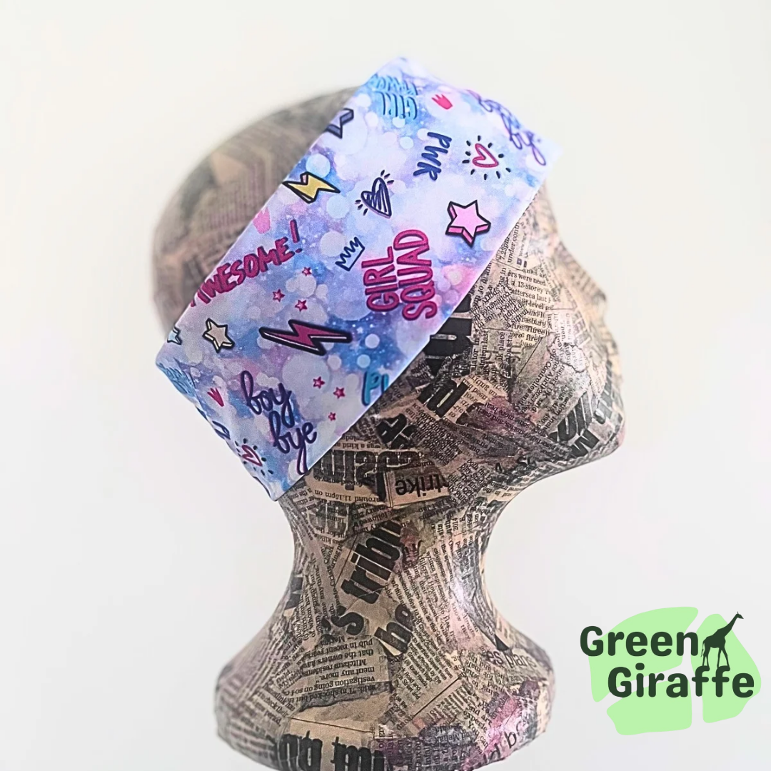 Tubular Headband | Versatile & Multifunctional for Sports - Green Giraffe