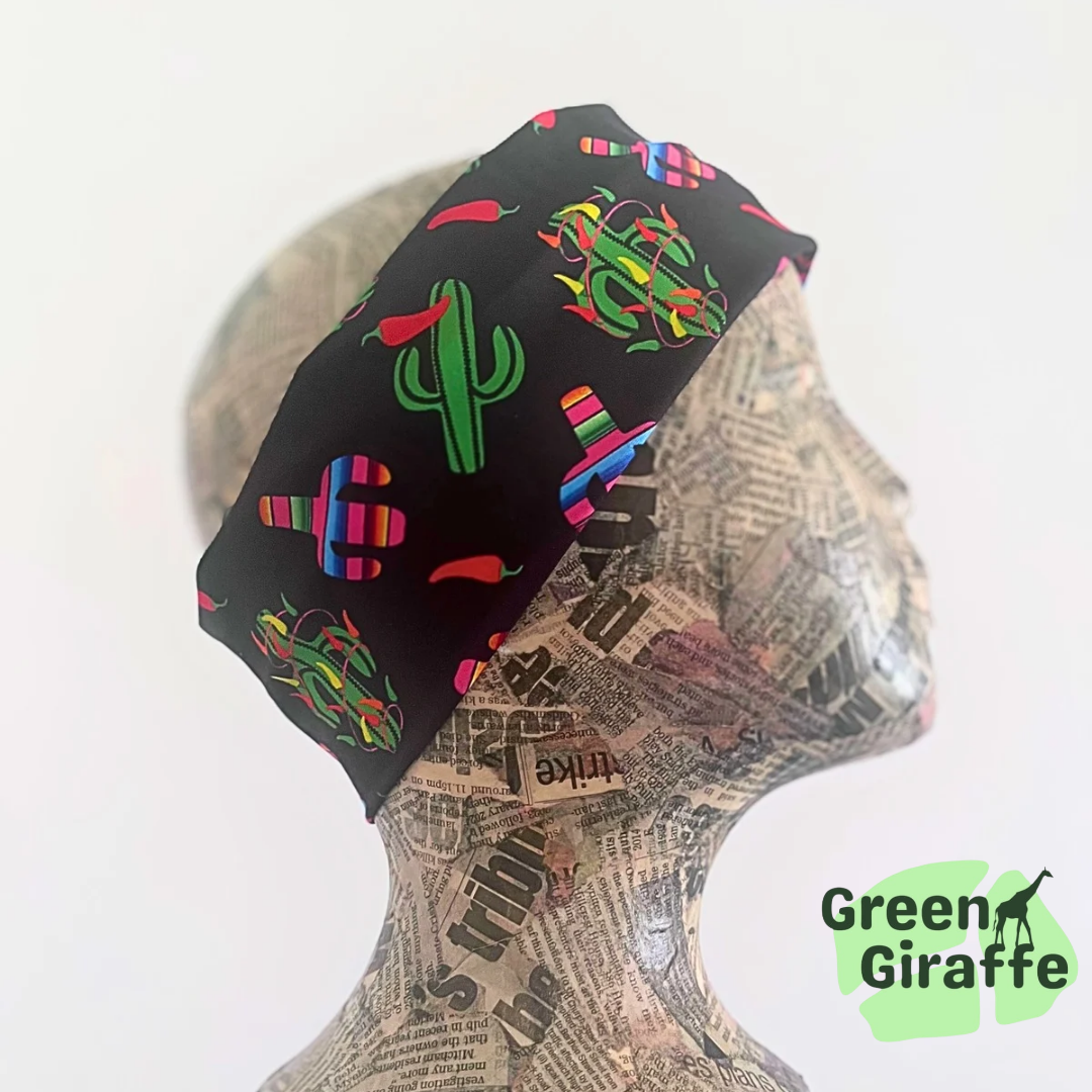 Tubular Headband | Versatile & Multifunctional for Sports - Green Giraffe