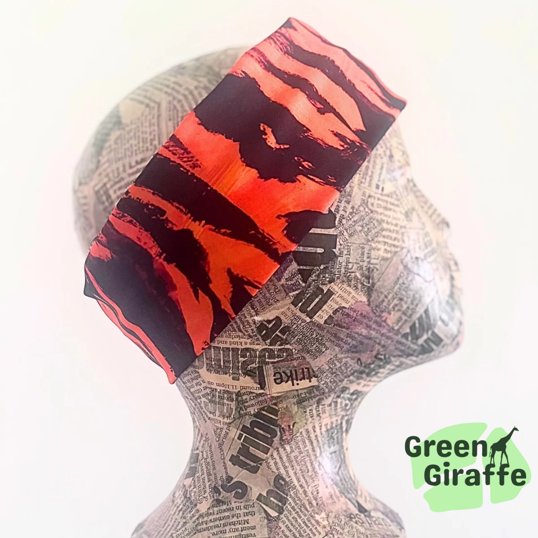 Tubular Headband | Versatile & Multifunctional for Sports - Green Giraffe