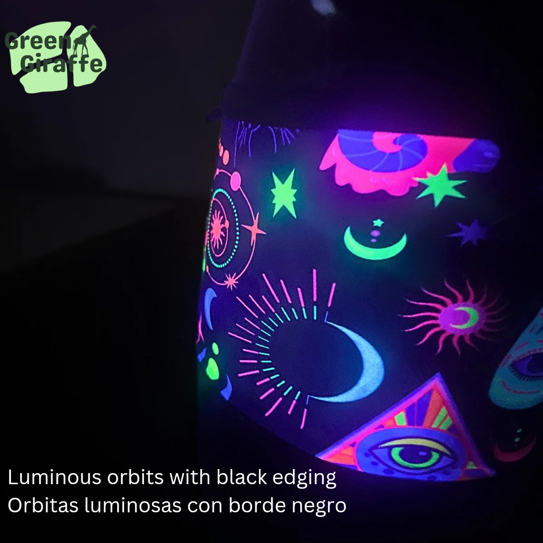 Halloween Running Belt - Luminous orbits - Green Giraffe
