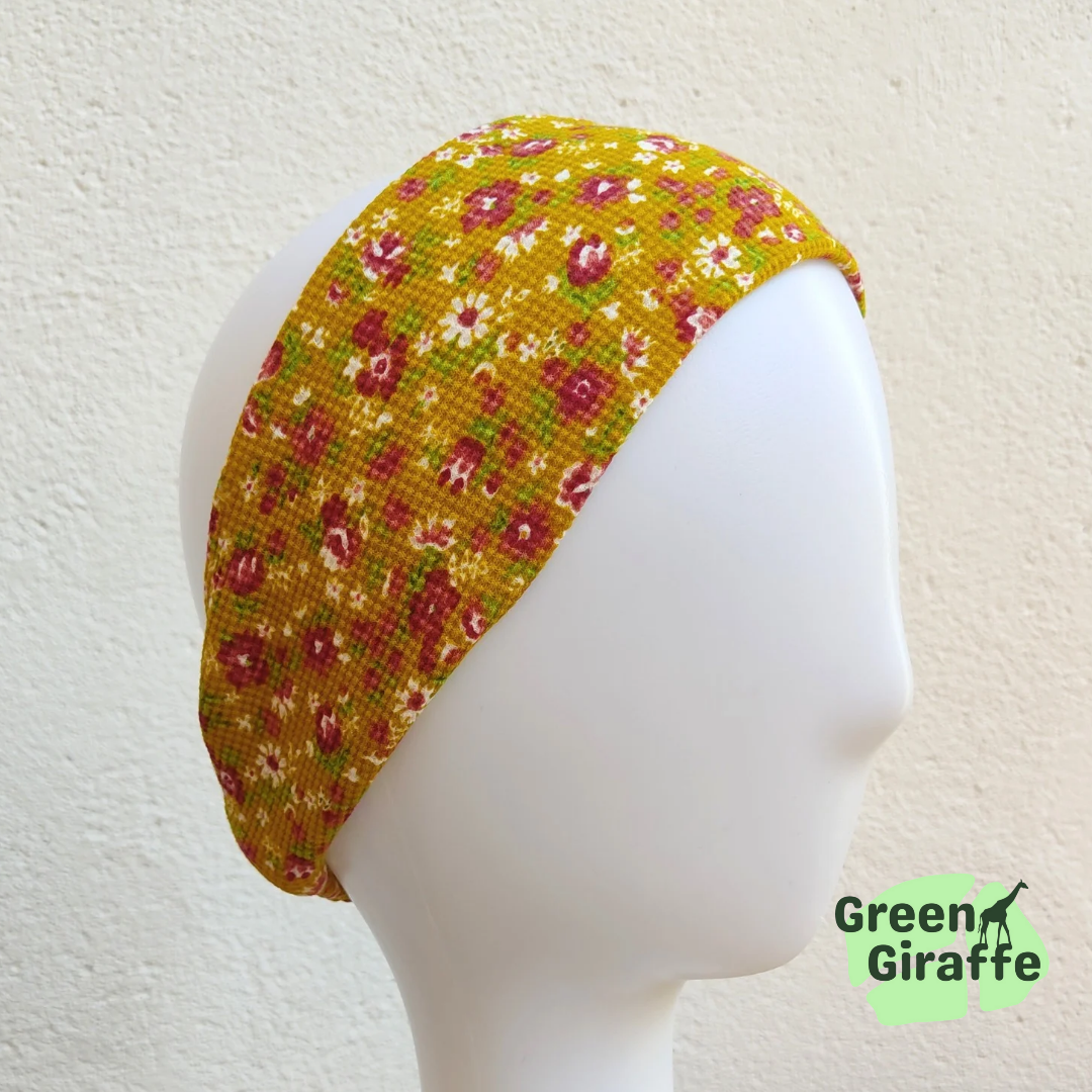 Lounge Headband | Soft & Comfortable - Green Giraffe