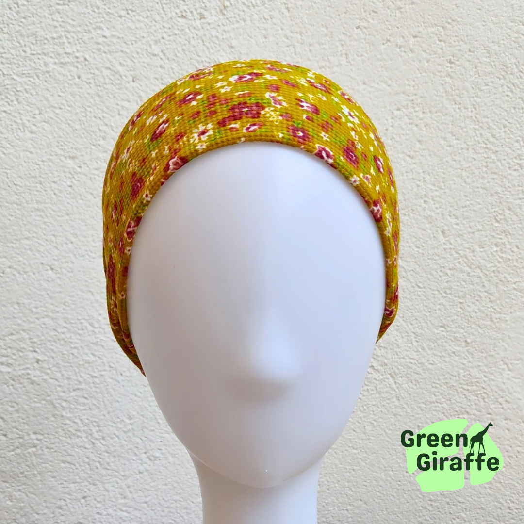 Lounge Headband | Soft & Comfortable - Green Giraffe