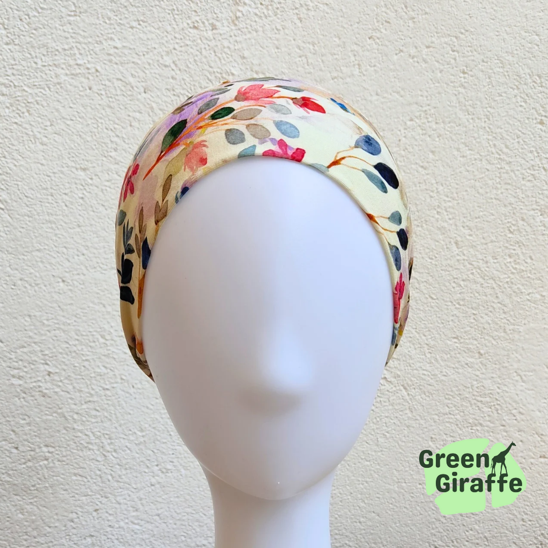 Lounge Headband | Soft & Comfortable - Green Giraffe