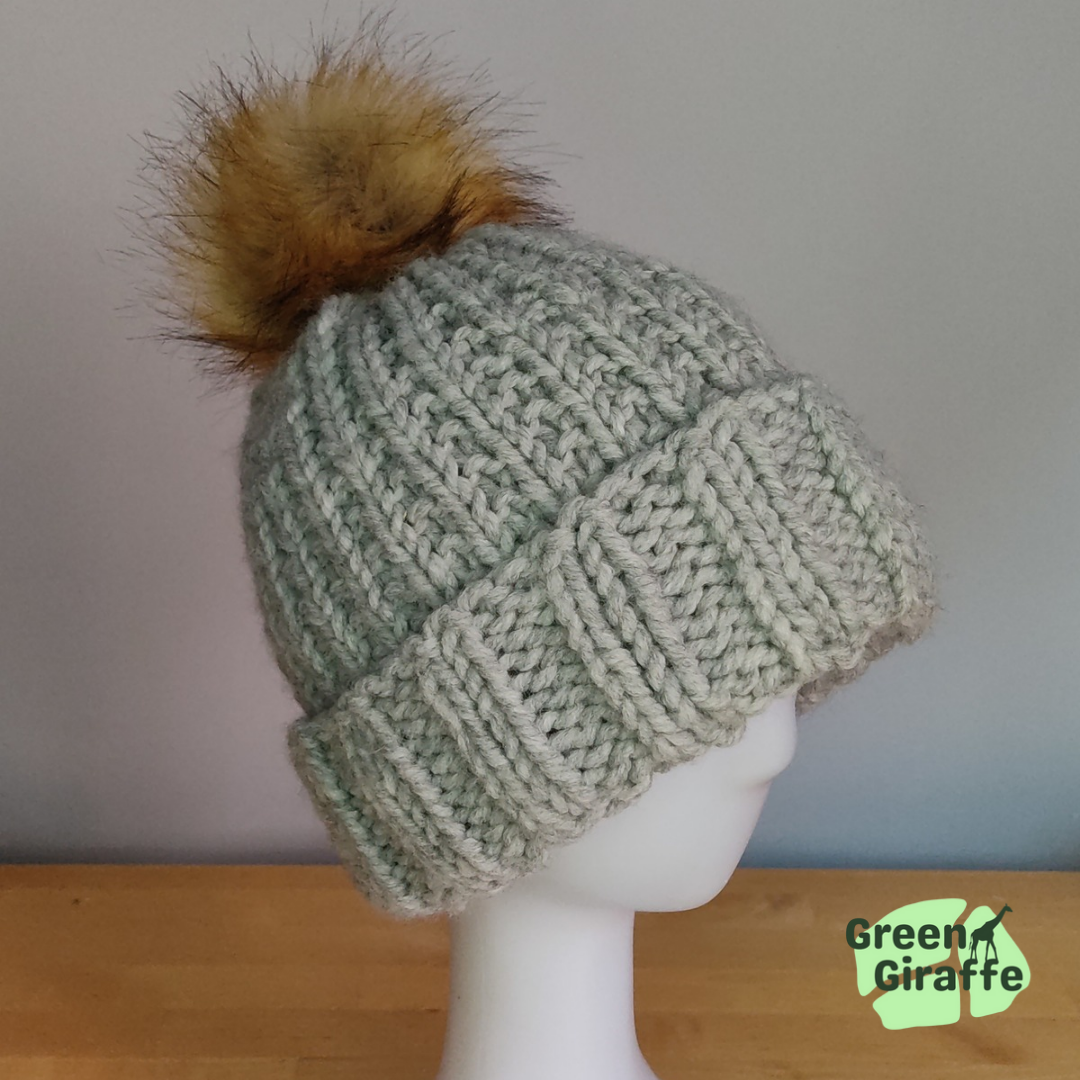 PomSwitch Woolly Hat - Green Giraffe